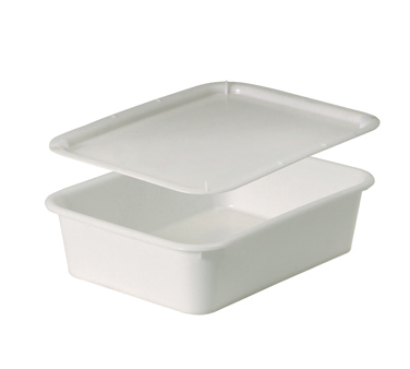 Matfer Bourgeat 510505 20-7/8"W White Rectangle Polyethylene Dough Container