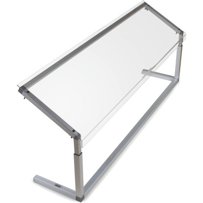 Carlisle 926007 60"W Clear Portable Sneeze Guard