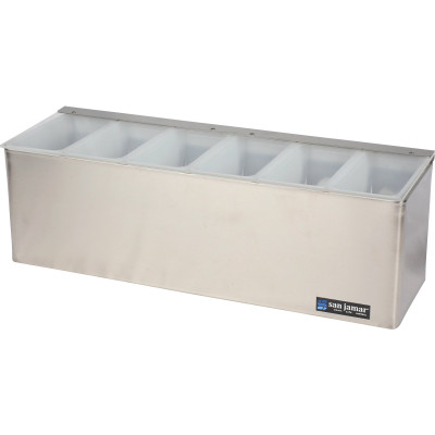 San Jamar B6186L EZ-Chill Garnish Center 18"