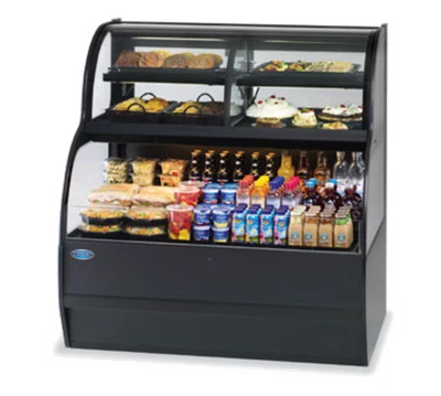 Federal Industries SSRC5952 59" W Black Full Service Specialty Display Convertible Merchandiser - 208-240 Volts