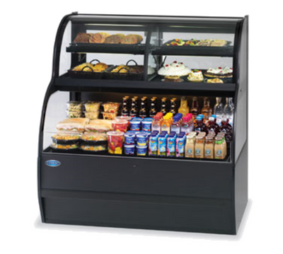 Federal Industries SSRC5952 59" W Black Full Service Specialty Display Convertible Merchandiser - 208-240 Volts