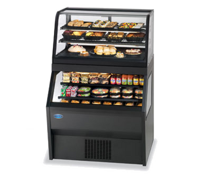Federal Industries CRR4828/RSS4SC 48&quot; W Specialty Display Hybrid Merchandiser Refrigerated Self-Serve Bottom With Refrigerated Service Top