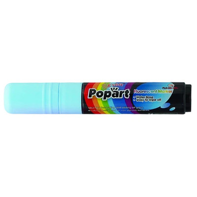 Winco MBPM-B 0.06" Chisel Tip Neon Blue Deluxe Plus Neon Marker
