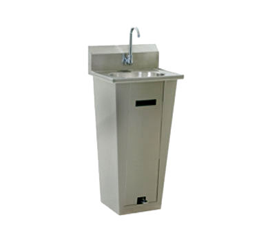 Eagle Group HSA-10-FA-1P Hand Sink Pedestal Mount 13-1/2"W x 9-3/4" Front-to-Back x 6-3/4" Deep Bowl