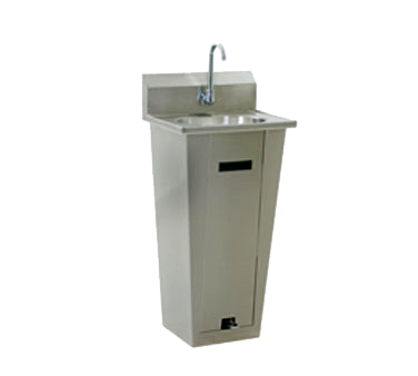 Eagle Group HSA-10-FA-1P Hand Sink Pedestal Mount 13-1/2"W x 9-3/4" Front-to-Back x 6-3/4" Deep Bowl