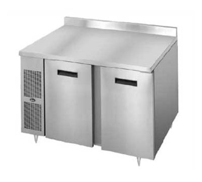 Randell 9215-290 48&quot; W Stainless Steel Two-Section Reach-In Refrigerated Counter and Work Top - 115 Volts