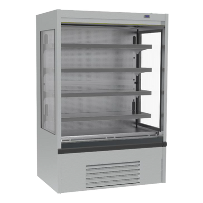 Infrico USA IAG-ML09PCM1 40&quot; W Black Horizontal Case Air Curtain Refrigerated Open Merchandiser - 220 Volts