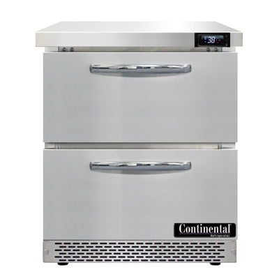 Continental Refrigerator SW27N-FB-D 27.5"W One-Section Work Top Refrigerator
