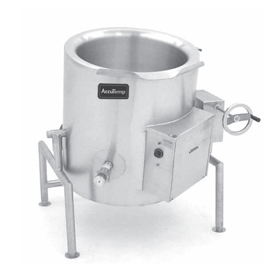 AccuTemp ALTWE-40-E 40 Gal. Stainless Steel Elrctric AccuTemp Edge Series Tilting Kettle - 208 Volts