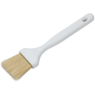 Carlisle 4037800 2" Wide Plastic Handle with Hook Bleached Sparta Meteor Pastry/Basting Brush