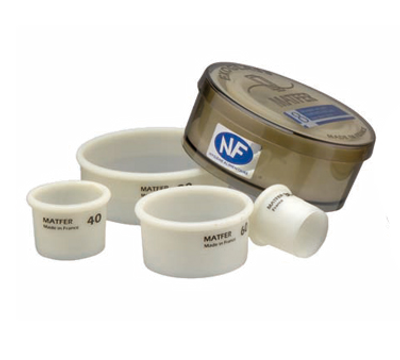 Matfer Bourgeat 150103 ExoGlass Pastry Cutter set 1-3/8&quot;H Plain Round One-Piece Composite Material - 1 set