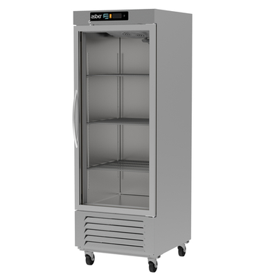Asber ARR-23-1G 27.63" W One-Section Glass Door Reach-In Refrigerator
