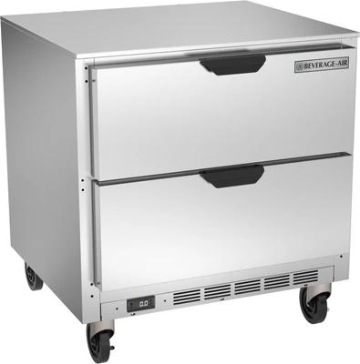 Beverage Air UCFD32AHC-2 32"W One-Section Stainless Steel Door Undercounter Freezer