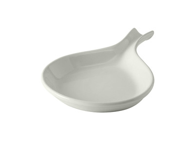 Tuxton BWP-114 18 Oz. Ceramic White Fry Pan Server (1 Dozen)