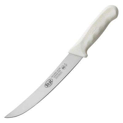 Winco KWP-82 8" White Breaking Knife with Polypropylene Handle