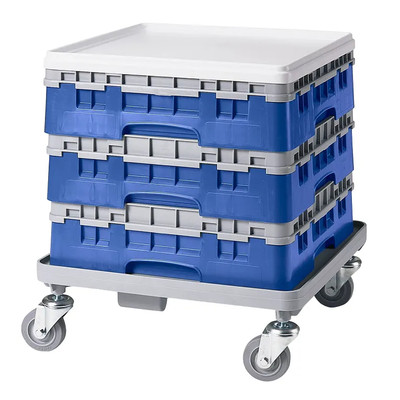 Cambro BR414168 Camrack Base Rack With Soft Gray Extender Full Size 19-3/4" x 19-3/4" 4-7/8" - 5 Cases