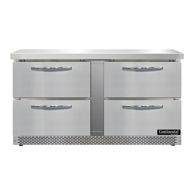 Continental Refrigerator SWF60N-FB-D 60"W Two-Section Work Top Freezer