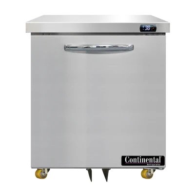 Continental Refrigerator D27N-U 27.5"W One-Section Reach-In Designer Line Undercounter Refrigerator