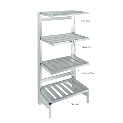 Channel SC2460 Shelf Solid 60"W Cantilevered Aluminum Construction