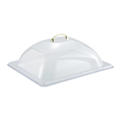 Winco C-DP2 13.5" W x 11" D x 4.4" H Polycarbonate Half Size Dome Cover