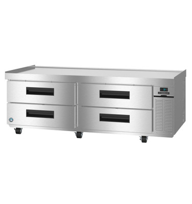 Hoshizaki CR72B Steelheart 72.5" W All Stainless Steel 2-Section with 4 Drawers Refrigerated Equipment Stand - 115 Volts