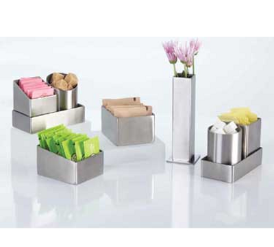 American Metalcraft SQSSPH2 Sugar Packet and Cube Holder 2&quot;