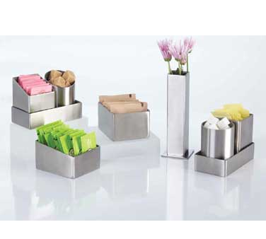 American Metalcraft SQSSPH2 Sugar Packet and Cube Holder 2"
