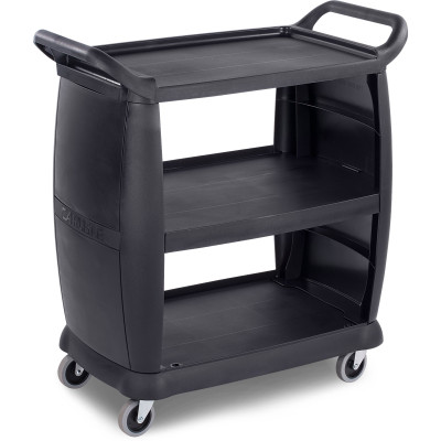 Carlisle CC203603 Black Bus Cart 36"L x 18"W