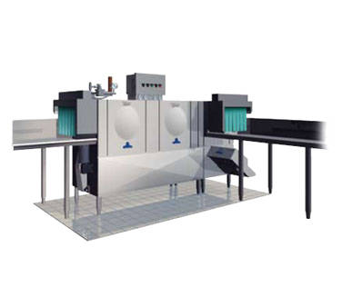 Stero SCT108SC Three Tank Dishwasher With Corner Pre-Scrapper With Conveyor Type 208 Volts