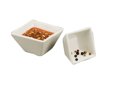 American Metalcraft CSC15 1 Oz. Porcelain Square Prestige Sauce Cup