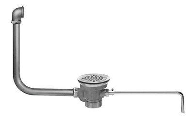 Fisher 28940 19" x 21" DrainKing Waste Valve With Flat Strainer