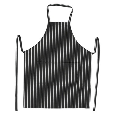 Winco BA-3427CS Chalk Stripe Bib Apron - 33-1/2"L x 27"W