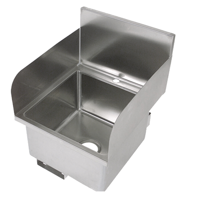 John Boos PBHS-W-1616-SSLR Pro-Bowl Hand Sink Wall Mount Stainless Steel 16"W x 16"