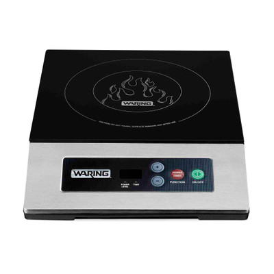 Waring WIH200X 11.87" W Glass Cooking Top Countertop Induction Range - 120 Volts