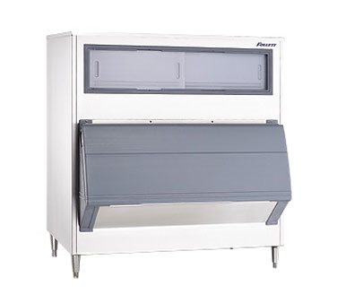 Follett LLC SG860S-48 SmartGATE Ice Shield 860 Lbs. Single Door Stainless Exterior Upright Ice Bin with 82 Oz. Plastic Ice Scoop