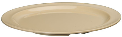 Winco MMPR-9
 9&quot;
 Plastic
 Tan
 Round
 Plate
 4 Dozen (Contains 1 Dozen)