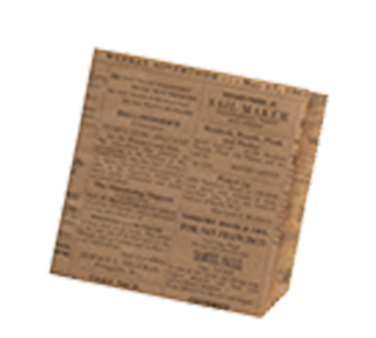 American Metalcraft PPRC76 Fry Paper Bag 7" x 6" Grease-Resistant (250 Per Pack)