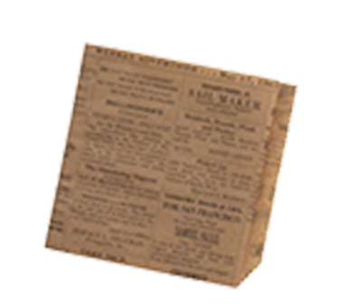American Metalcraft PPRC76 Fry Paper Bag 7" x 6" Grease-Resistant (250 Per Pack)