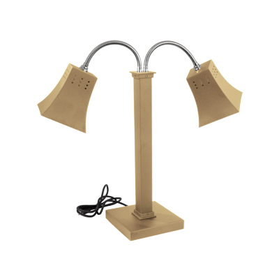 Eastern Tabletop 9672RZ Stainless Steel Lamp Warmer with 2 Bulbs - 120 Volts, 250 Watts