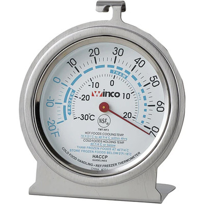 Winco TMT-RF3 3" Refrigerator/Freezer Thermometer
