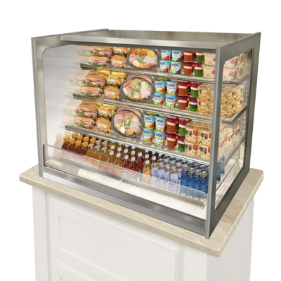 Federal Industries ITRSS6034 60&quot; W Italian Glass Refrigerated Counter Display Case
