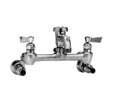 Fisher 2453 1/2" Inlet Service Sink Chrome Faucet With Vacuum Breaker