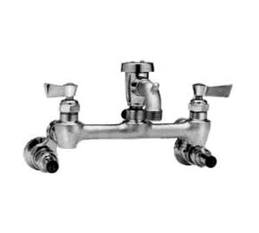 Fisher 2453 1/2" Inlet Service Sink Chrome Faucet With Vacuum Breaker