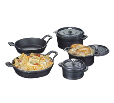 American Metalcraft CIPR5526 27 Oz. Cast Iron Round Baking Dish