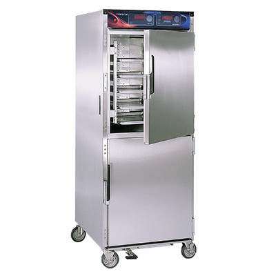 Cres Cor H138WS1834D AquaTemp 28.25" W Stainless Steel 1-Compartment Mobile Heated Humidity Cabinet - 120 Volts
