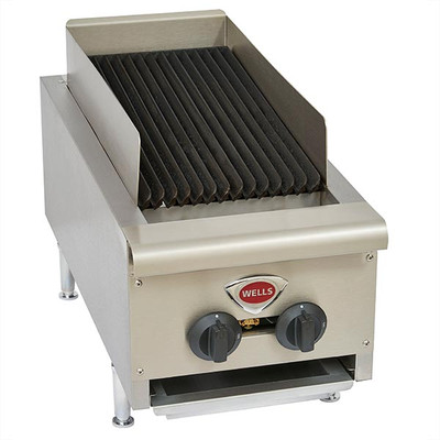 Wells HDCB-1230G 14" Natural Gas Countertop Charbroiler - 40,000 BTU
