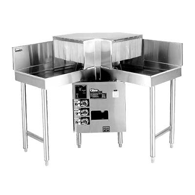 Glastender GT-18+2-IC Low Temp Glass Washer Glasswasher Station corner pass-thru 42"W x 19"D 18"W Glasswasher 1/6 HP Water pump