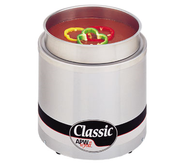 APW Wyott RW-1V 7 Qt. Classic Insulated Round Countertop Warmer - 120v