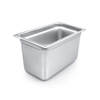 CAC China STPQ-22-6 0.25 Size 6" 22 Ga. Stainless Steel Solid Steam Pan (24 Each Per Case)
