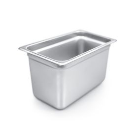 CAC China STPQ-22-6 0.25 Size 6" 22 Ga. Stainless Steel Solid Steam Pan (24 Each Per Case)